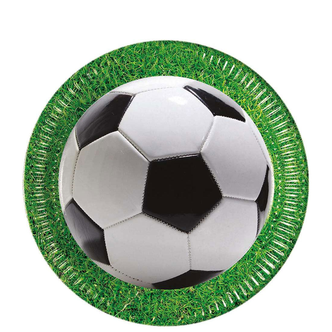 Football Party Paper Plates 9in, 8pcs