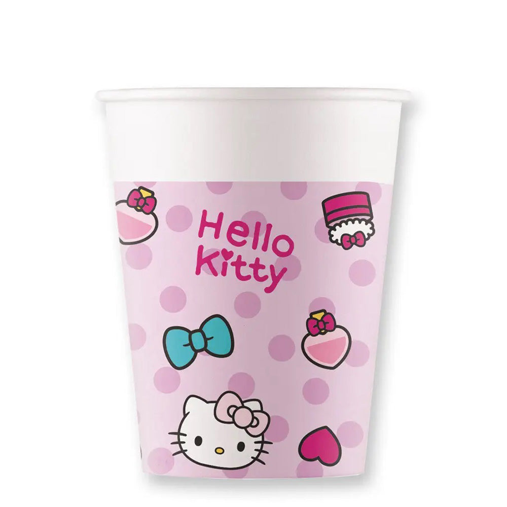 Hello Kitty Fashion Stylish Paper Cups 200ml 8pcs