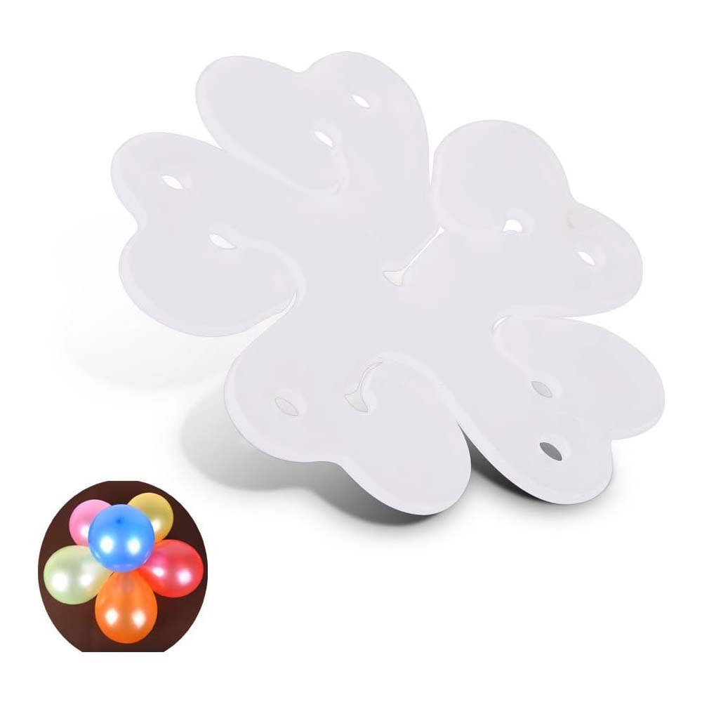 Flower Shape Plastic Disc Balloon Holder 4pcs