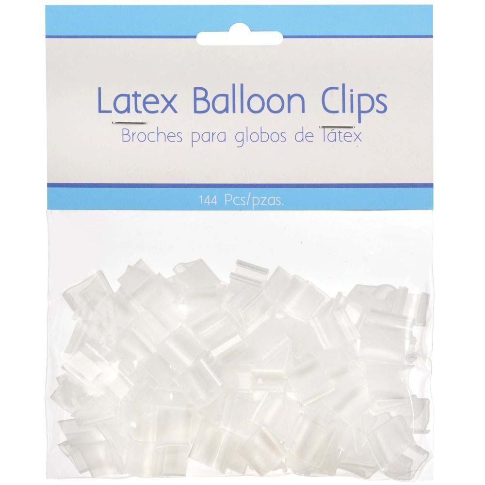 Clear Plastic Latex Balloon Clips 144pcs