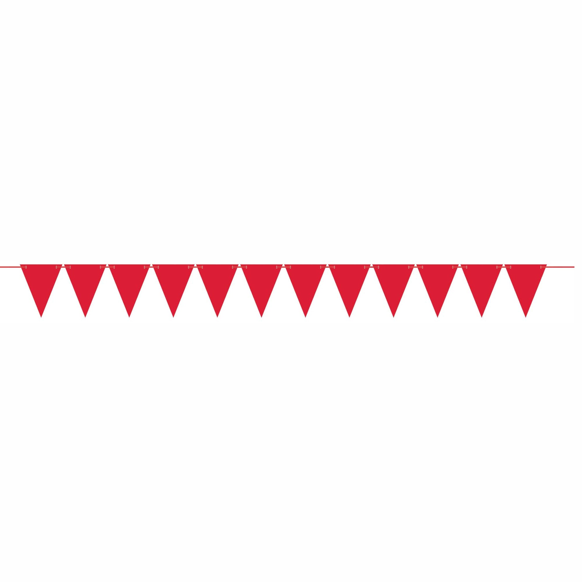 Red Mini Paper Pennant Banner
