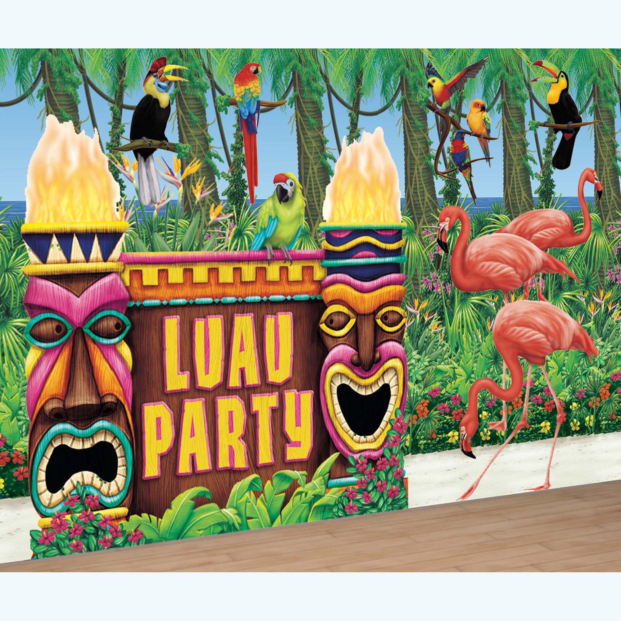 Luau Giant Decorating Kit 6pcs