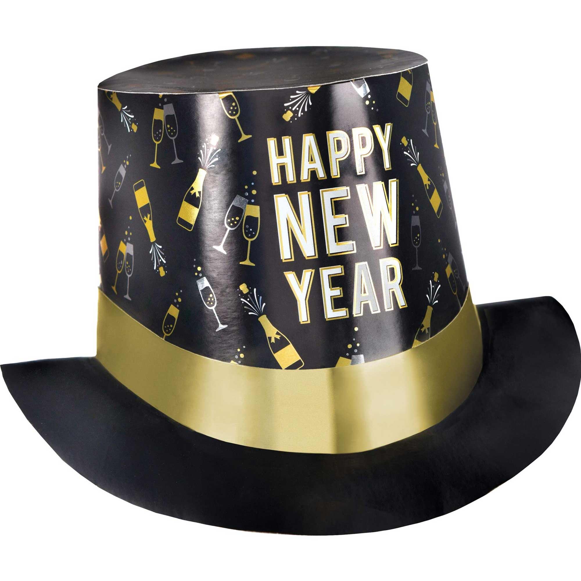 Happy New Year Top Hat Bsg Foil