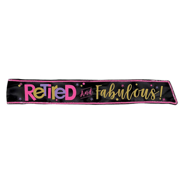 Officially Retired Multicolor Fabric Sash 30in