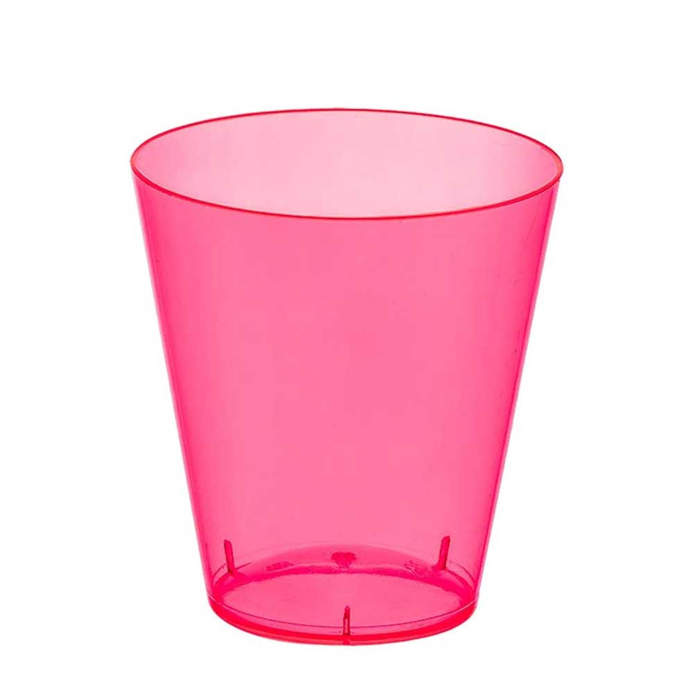Bright Pink Shot Glasses Plastic 2oz 100pcs