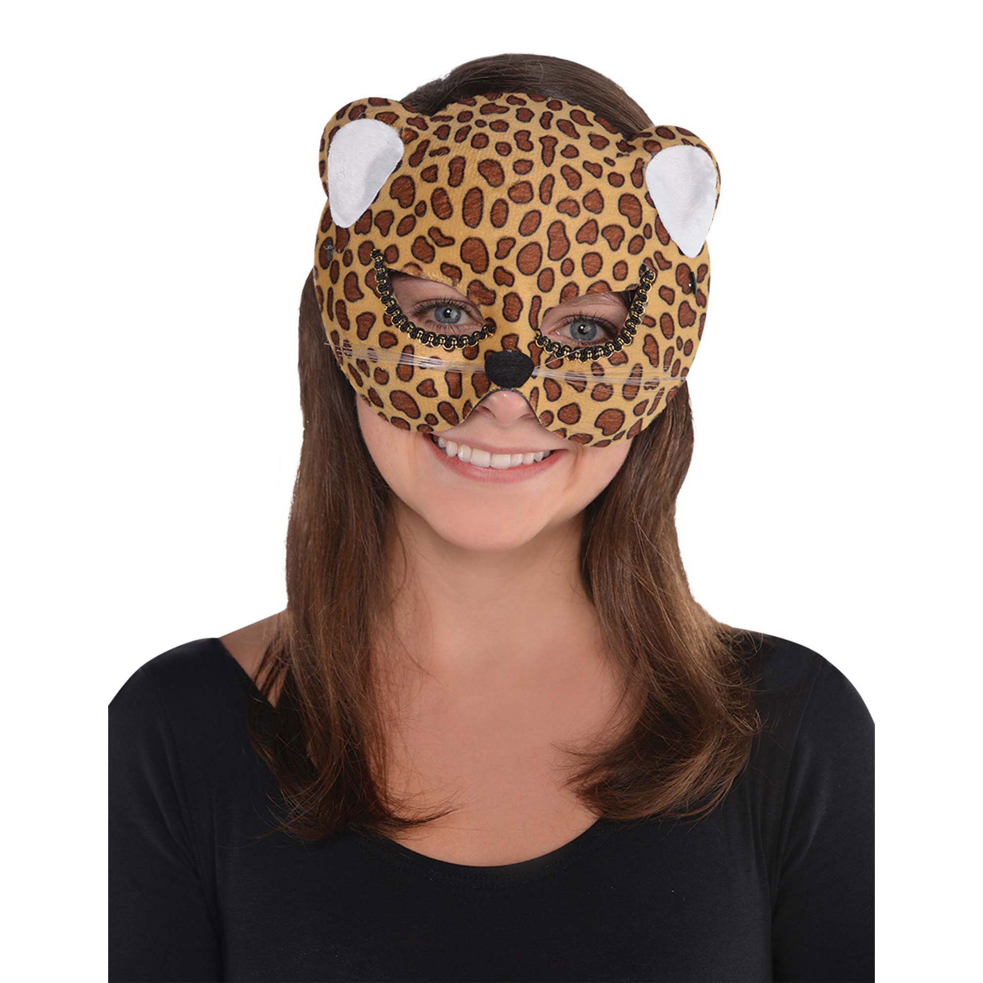 Adult Brown Jungle Cat Mask