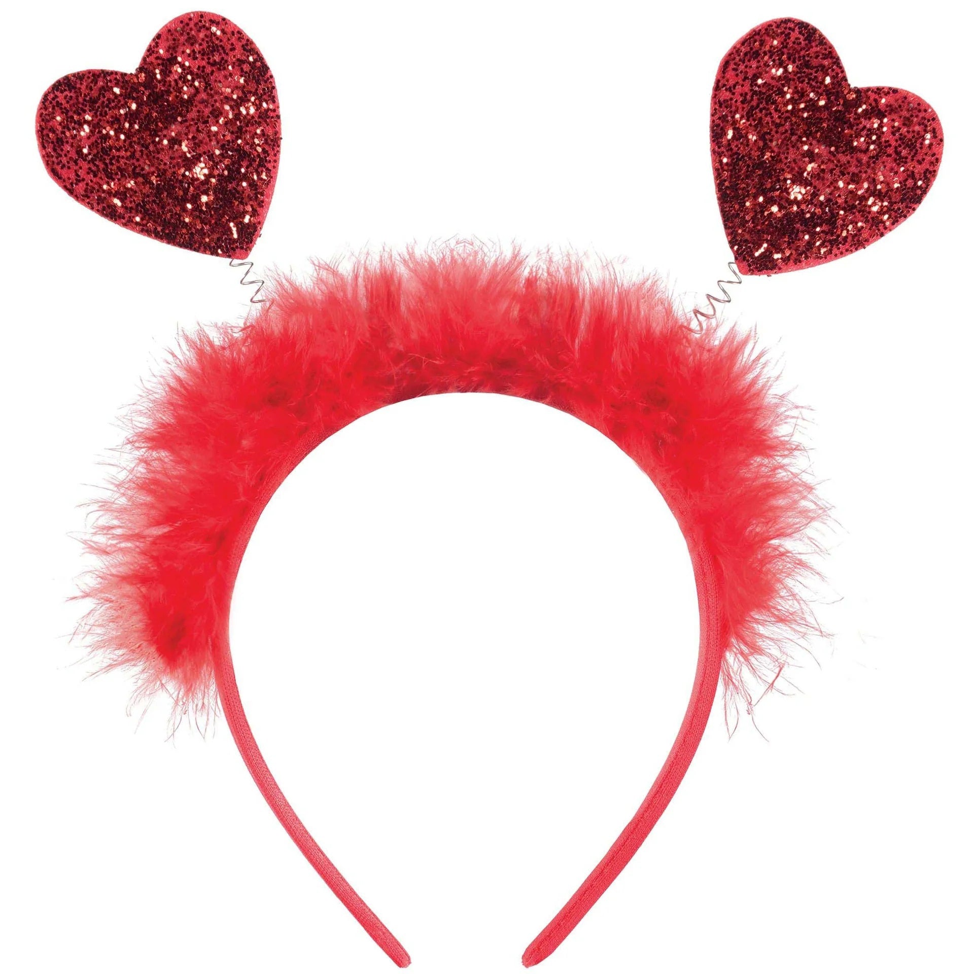 Red Valentine's Day Glitter Head Bopper