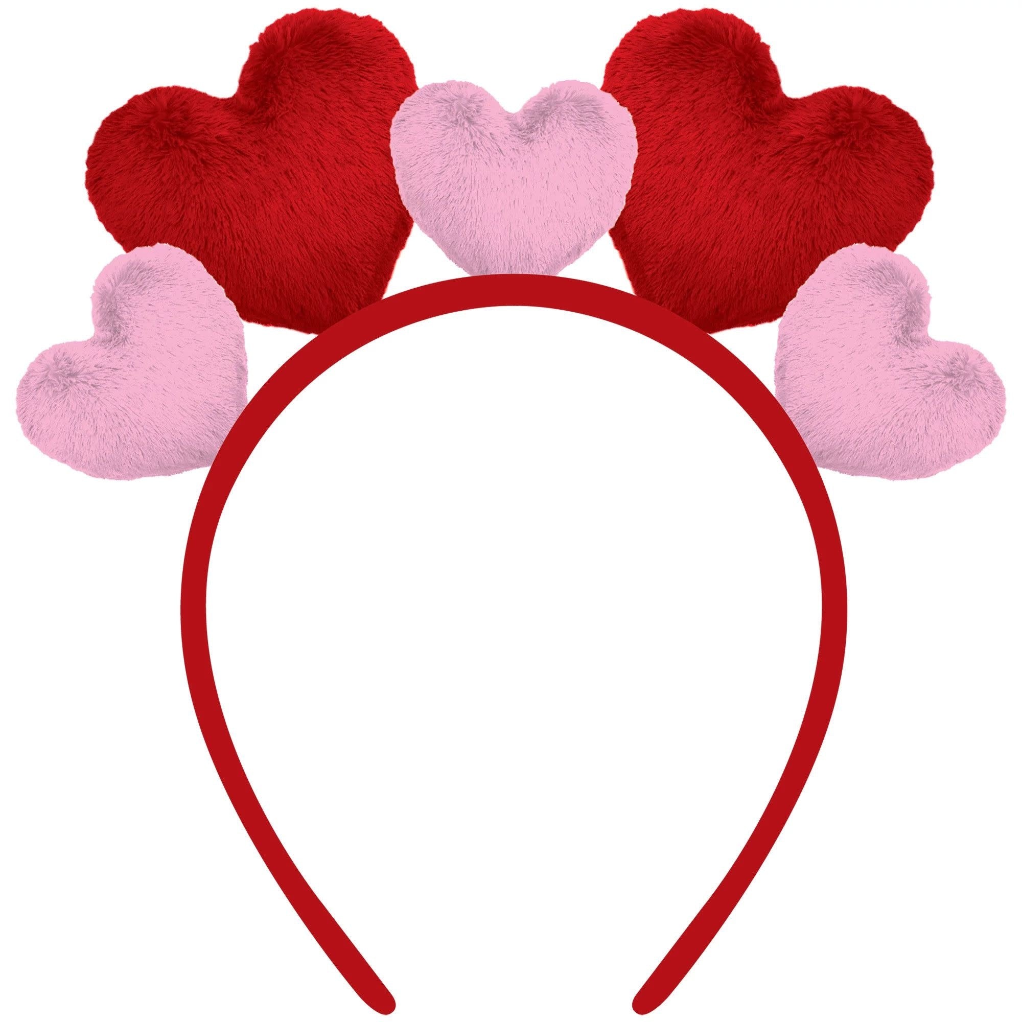 Plush Heart Headband 7in