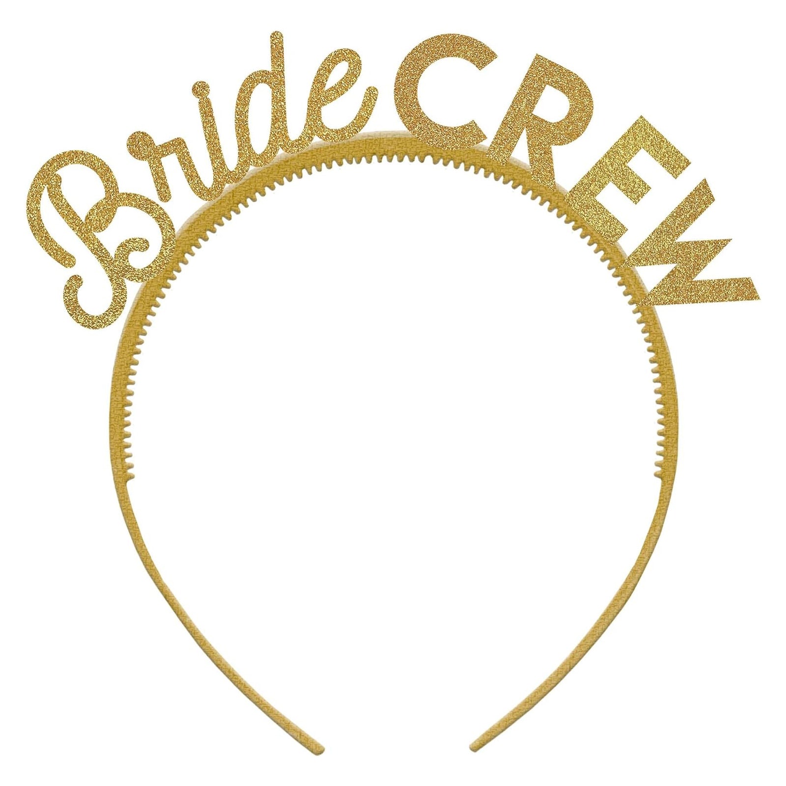 Bride Crew Gold Glitter Headband 6pcs