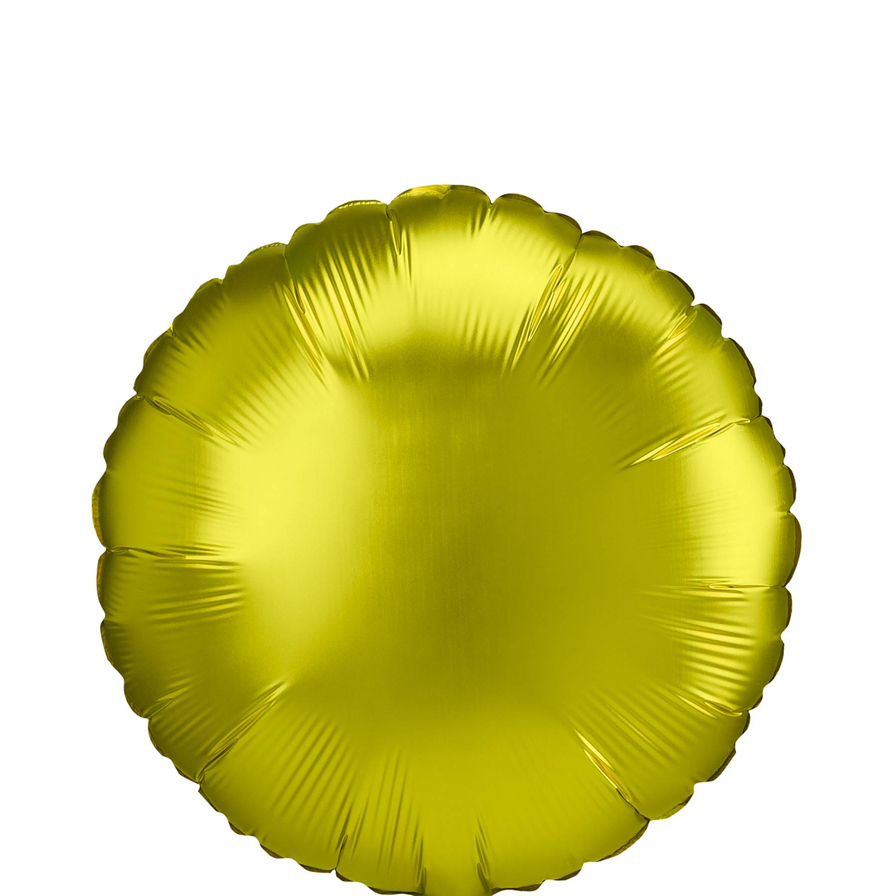 Lemon Satin Luxe Round Foil Balloon 45cm