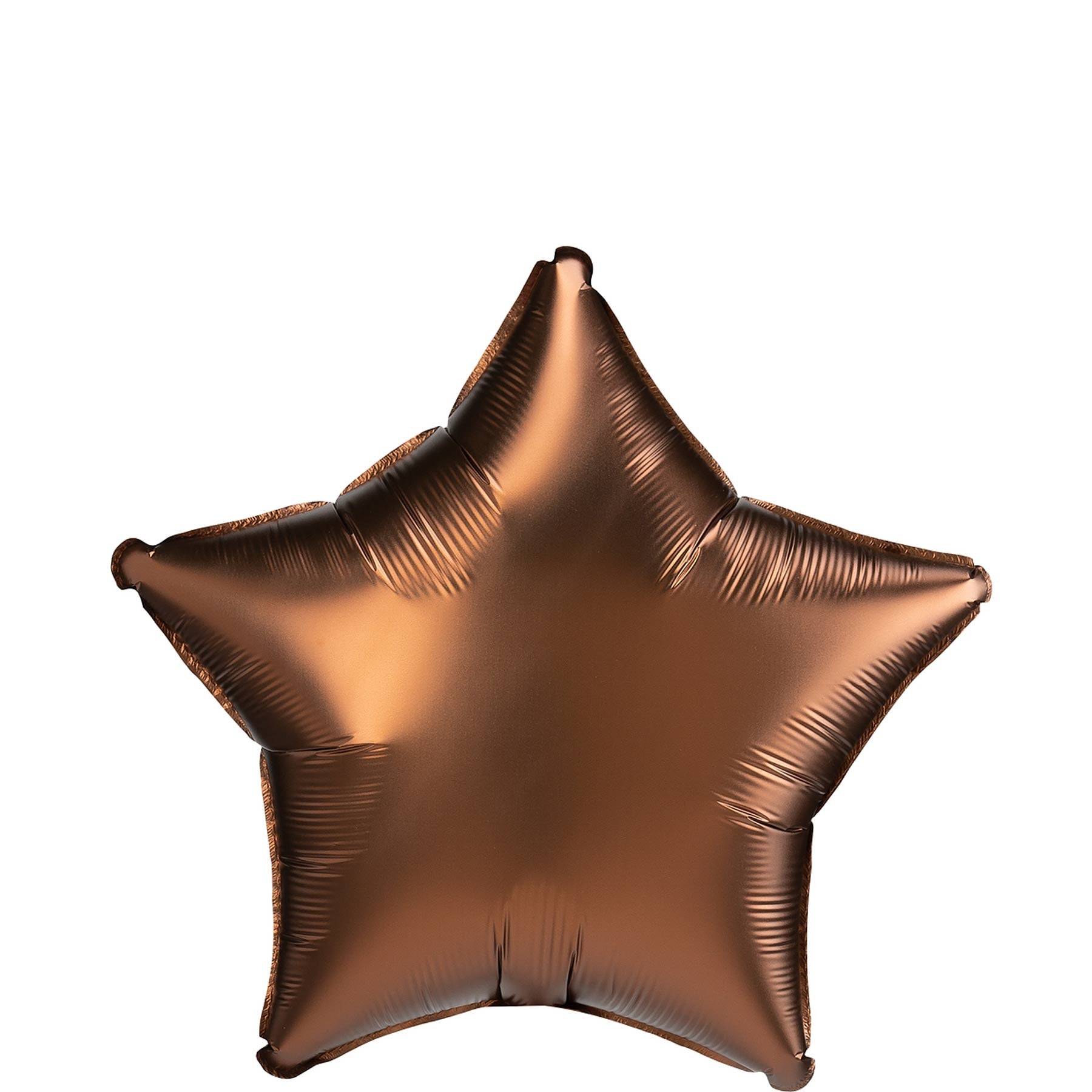 Cocoa Satin Luxe Star Foil Balloon 45cm