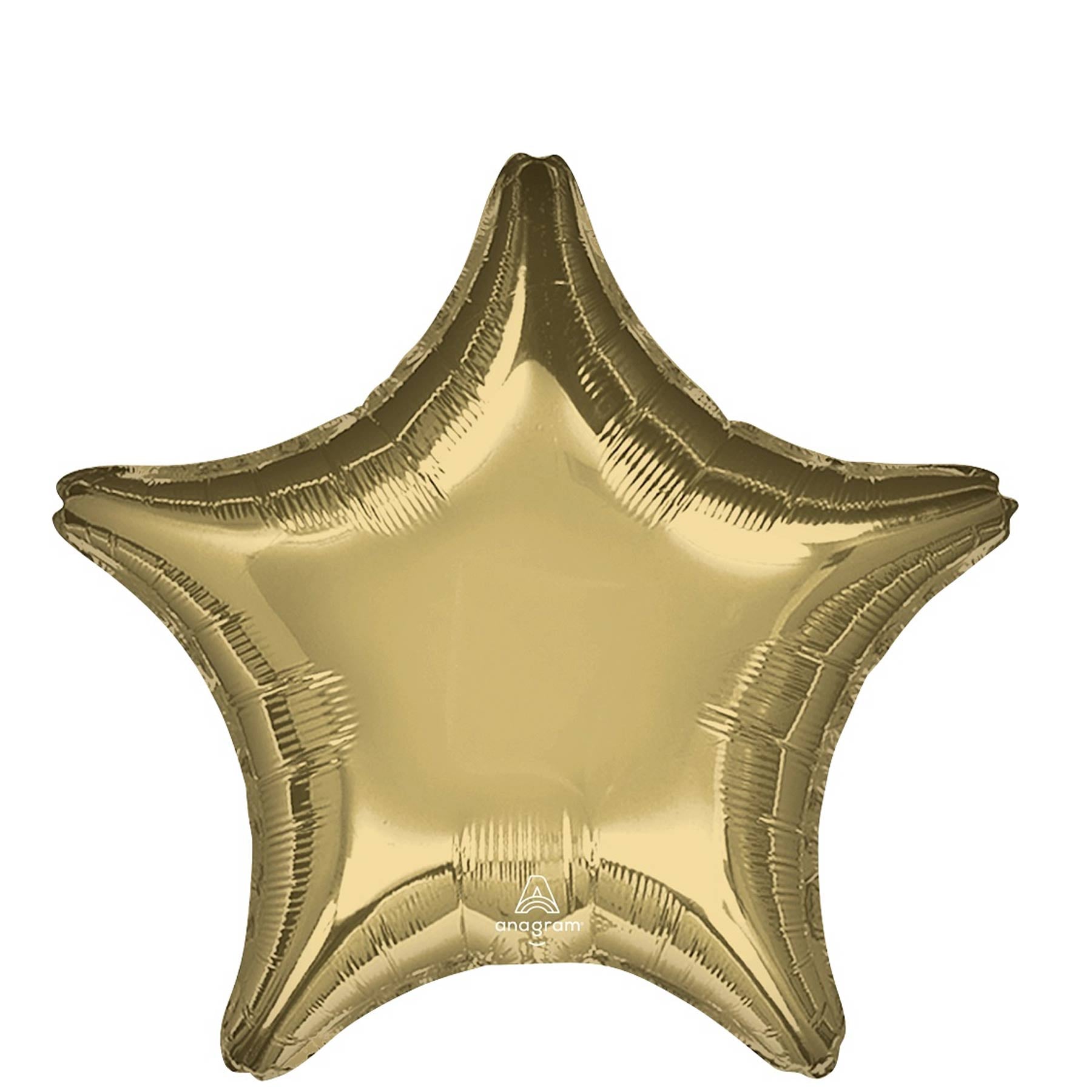 Star White Gold Foil Balloon 45cm