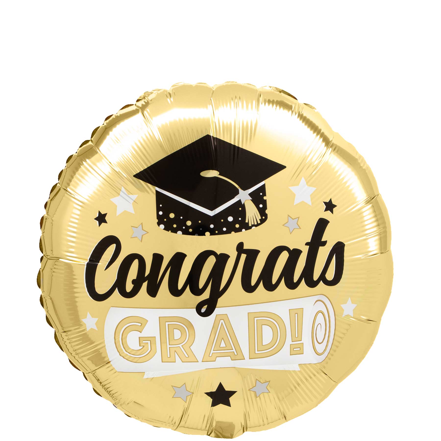 Congrats Grad Shiny Gold Foil Balloon 45cm