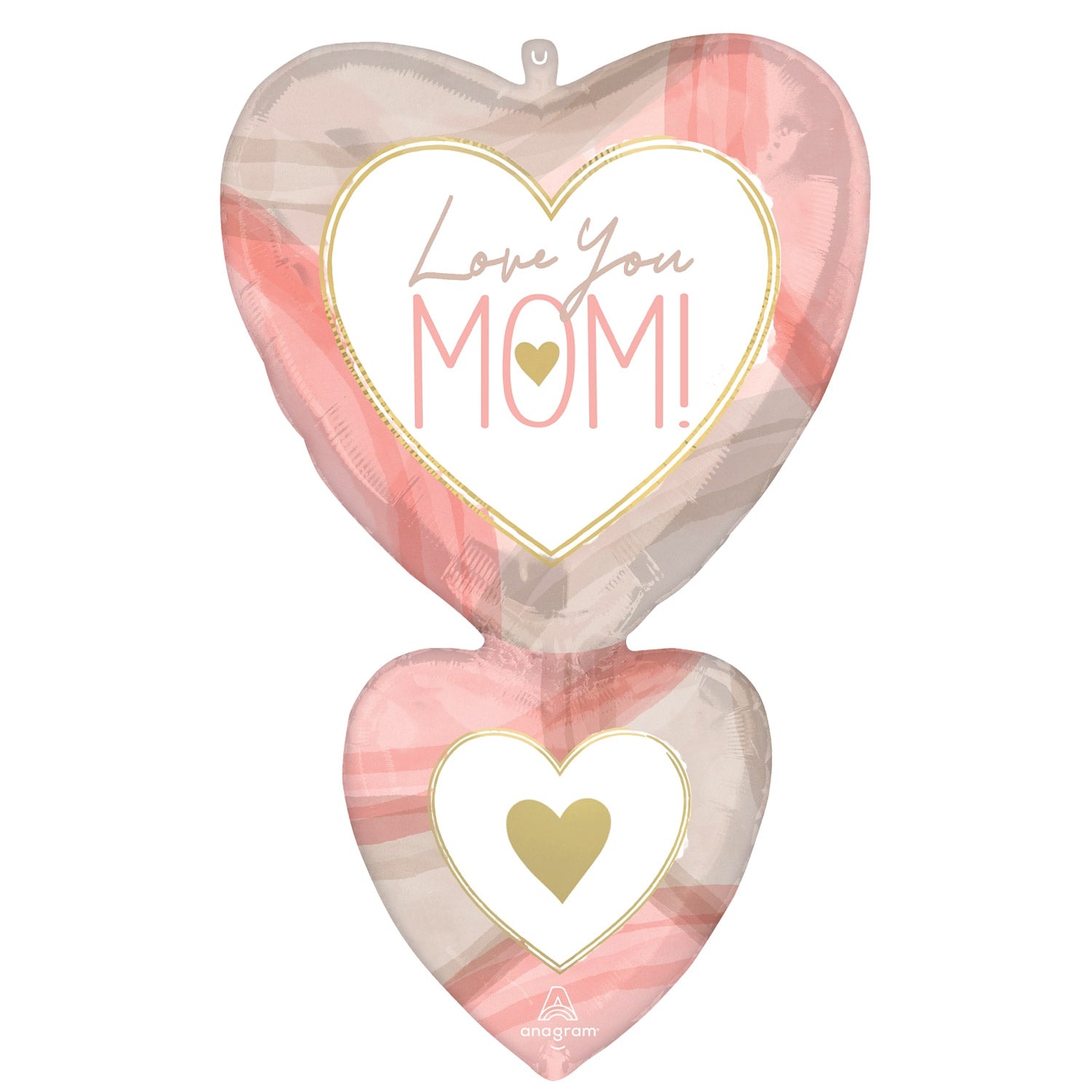Happy Mothers Day Cutout Collage Mom Hearts Supershape Foil Balloon