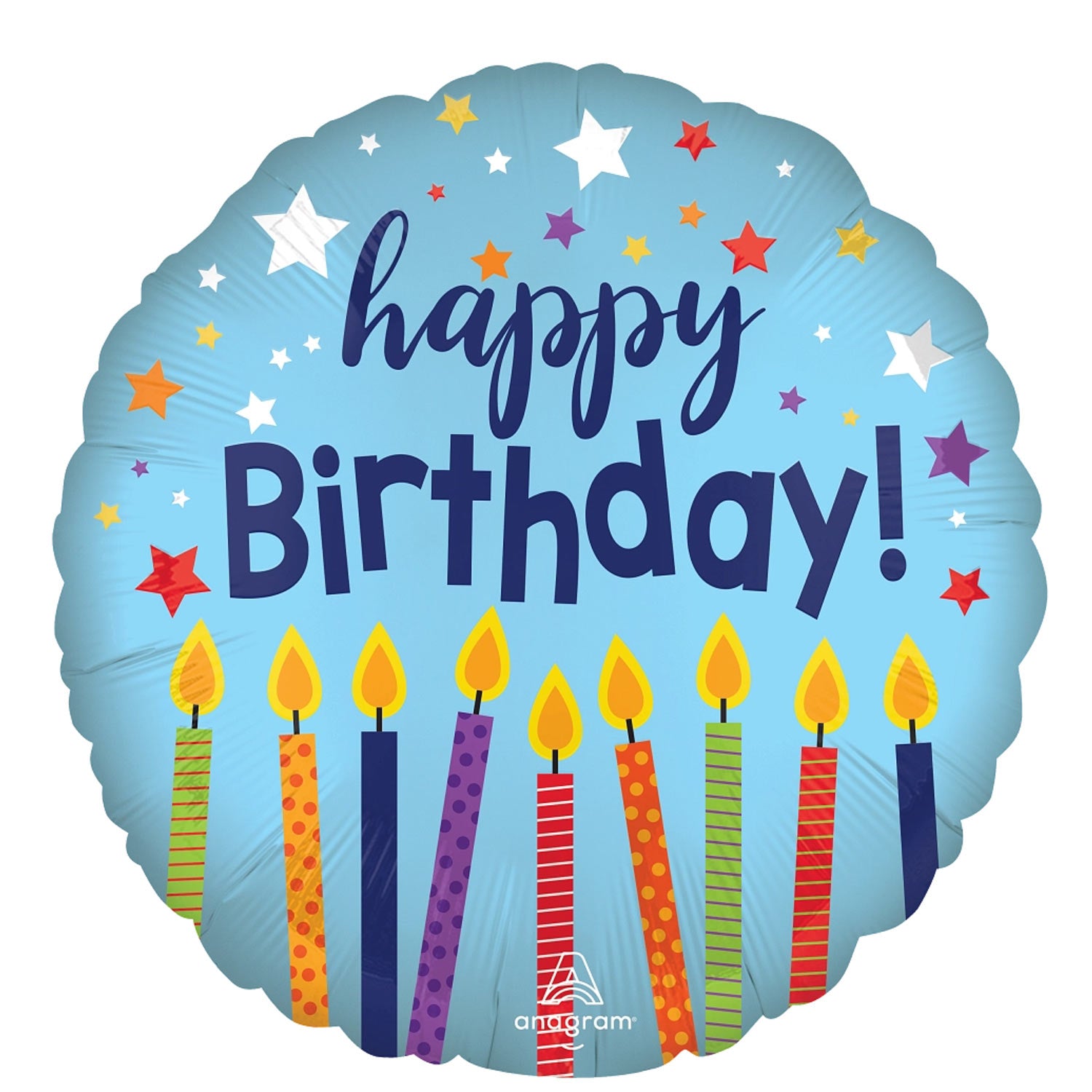 Happy Birthday Celebrate Satin Balloon 18in