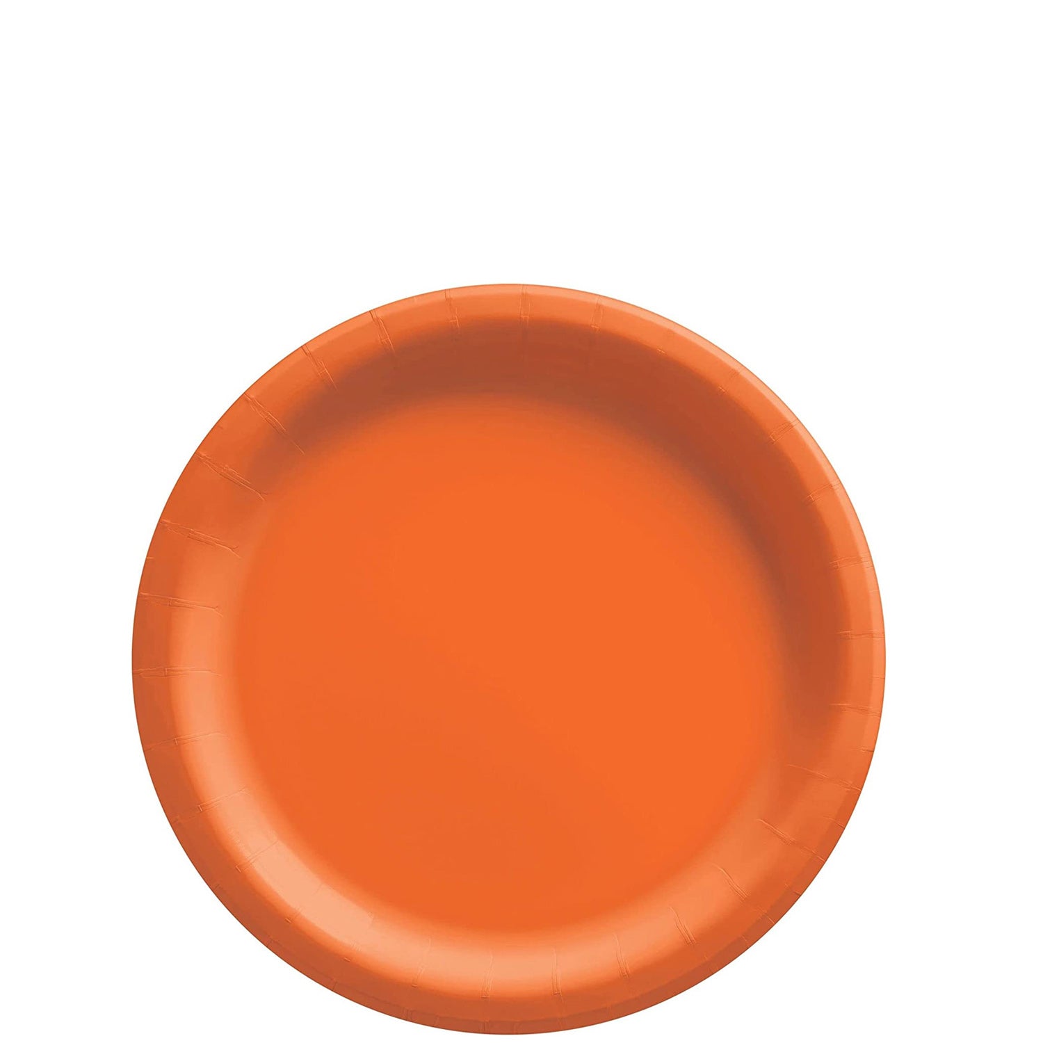 Orange Peel Round Paper Plates 6.75in, 20pcs
