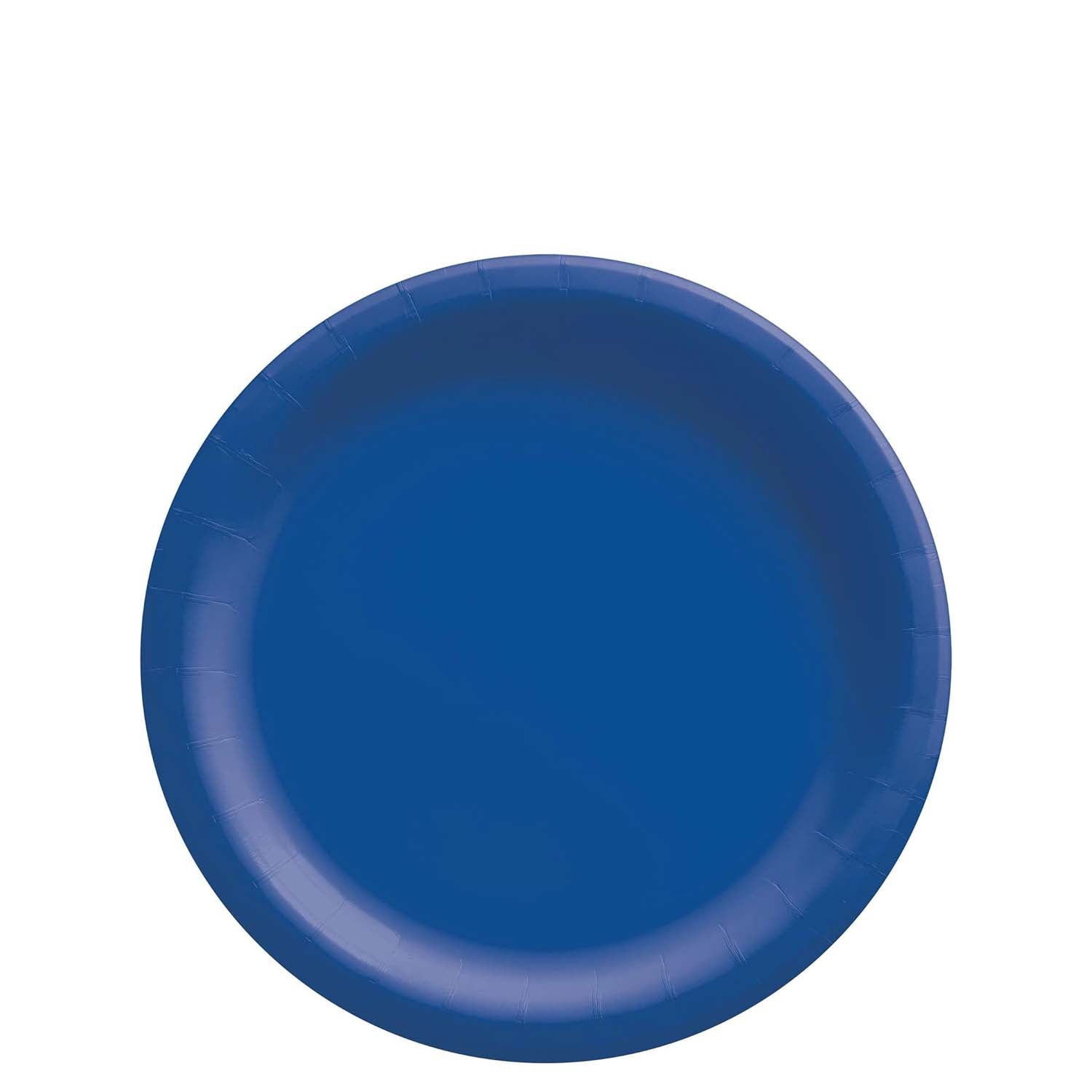 Bright Royal Blue Round Paper Plates 6in Midcount 20pcs