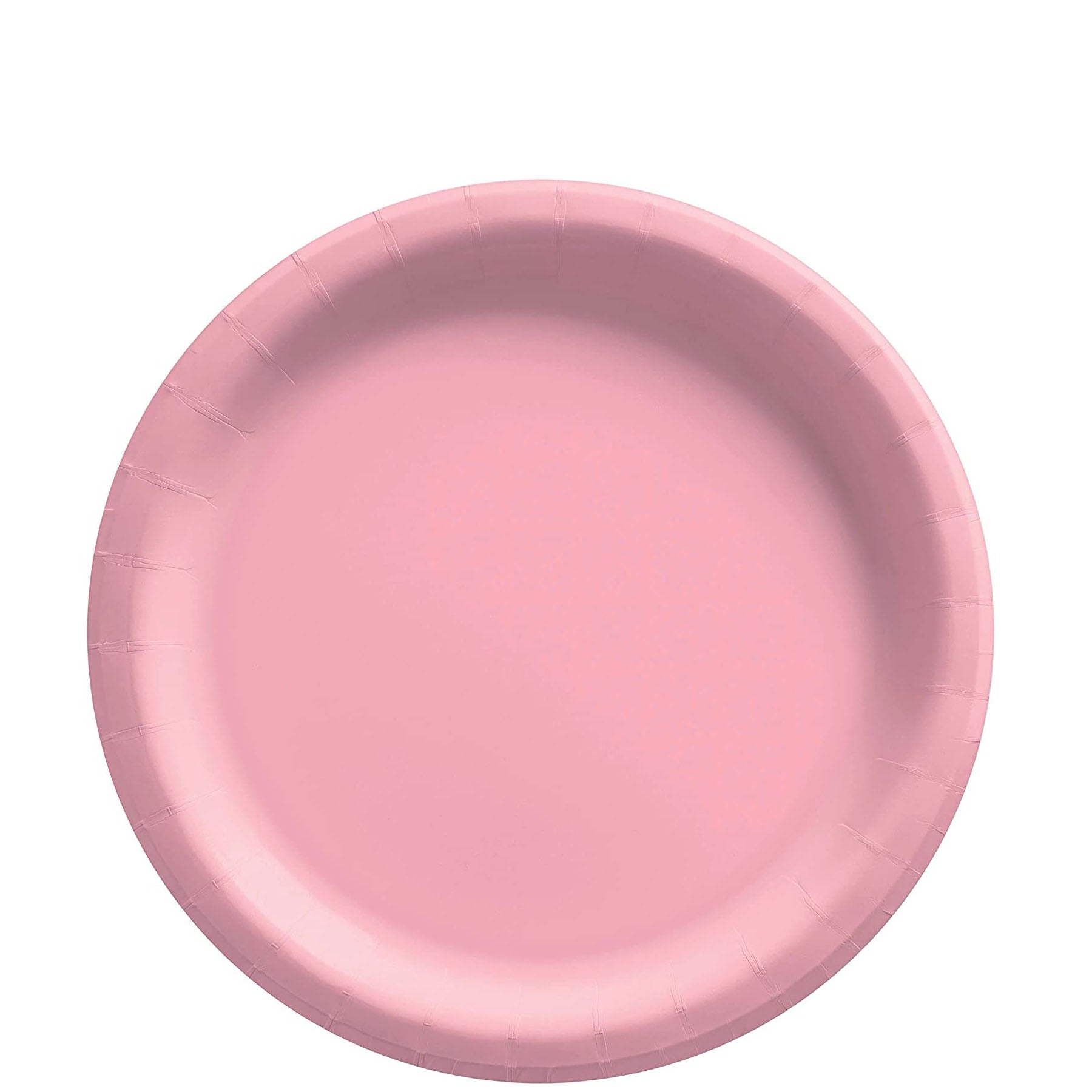 New Pink Round Paper Plates Midcount 8in, 20pcs