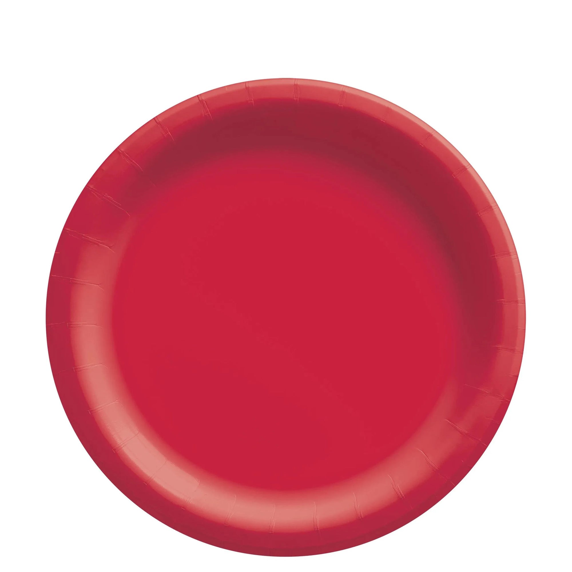 Apple Red Round Paper Plates Midcount 8in, 20pcs