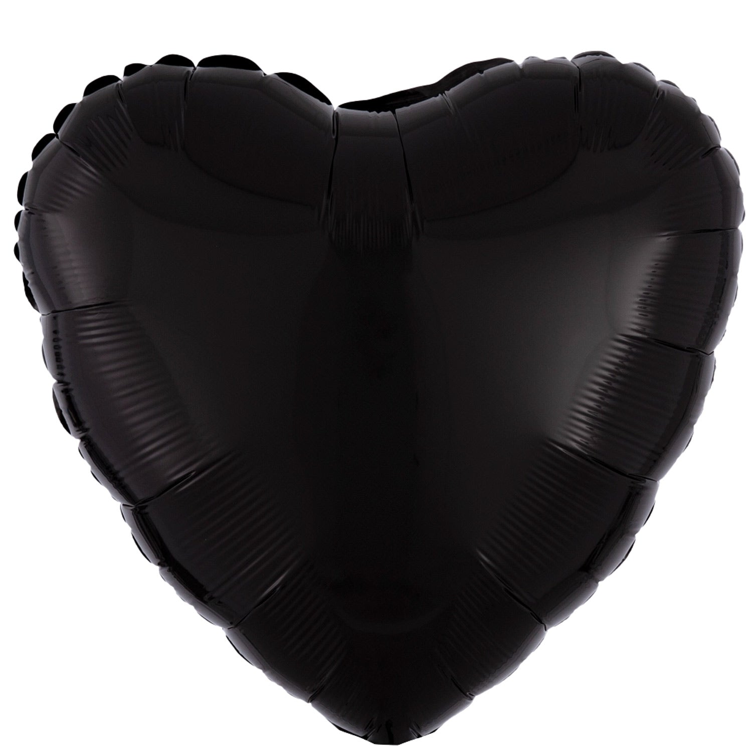 Opaque Blackheart Foil Balloon 18in