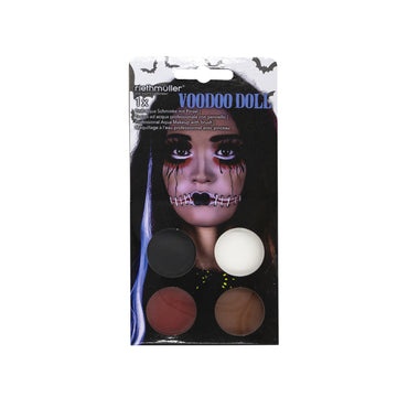 Halloween Aqua Voodoo Doll Face Paint Kit