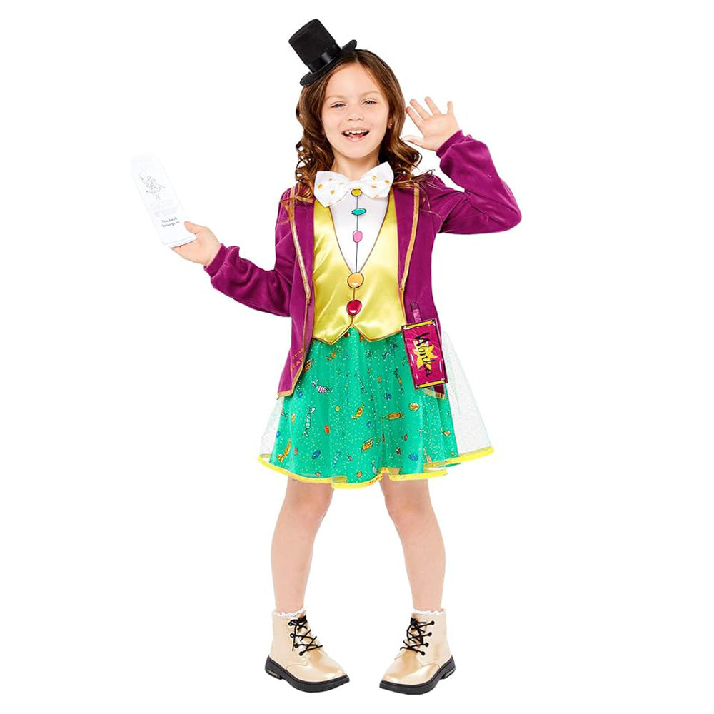 Child Willy Wonka Classic Girl Costume