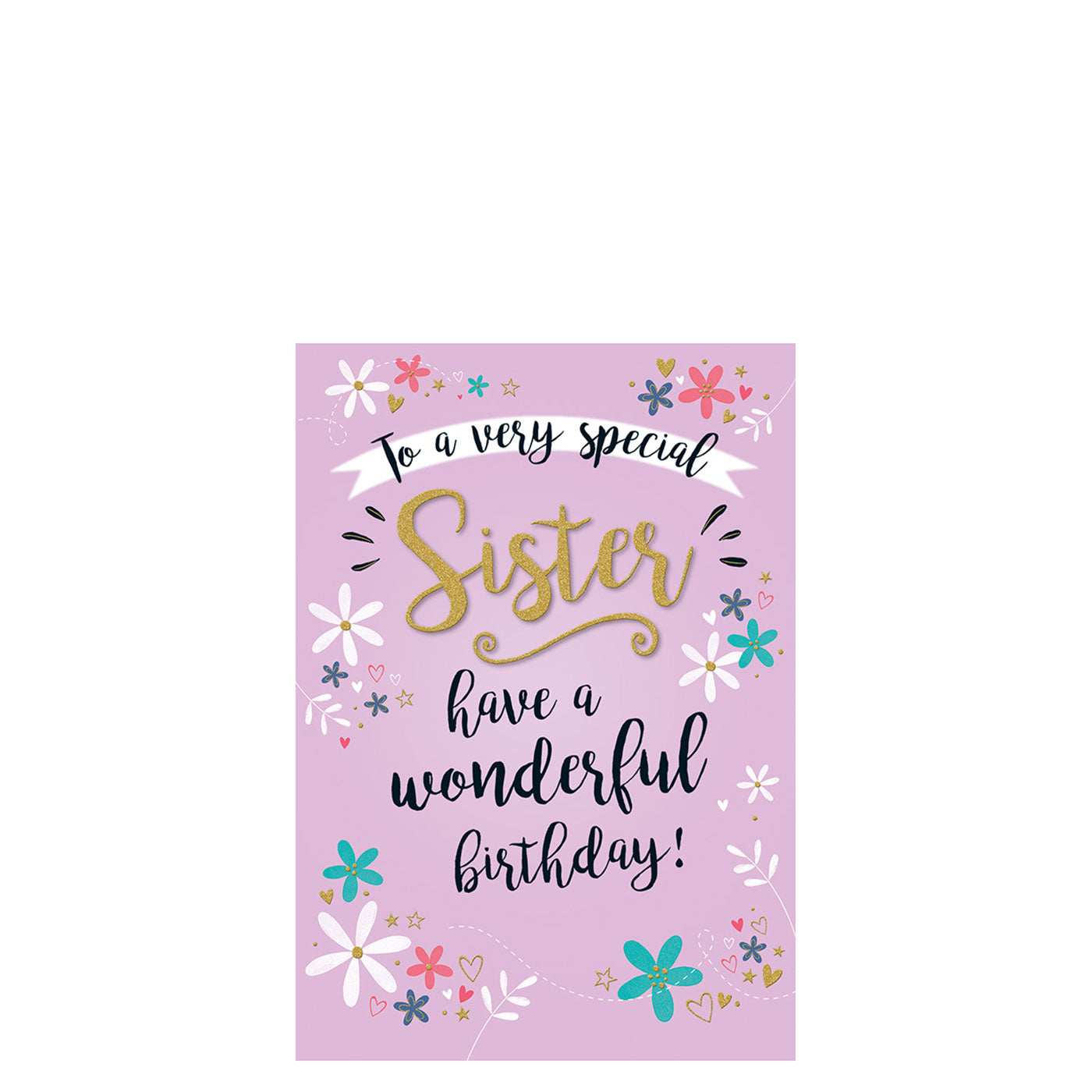 Happy Birthday Sister Greeting Card 9in X 6in