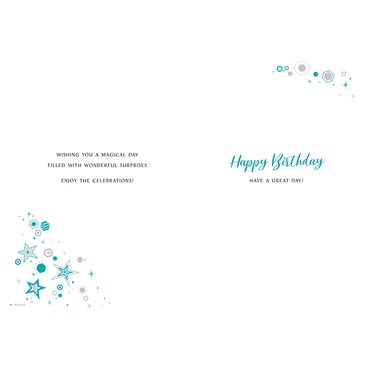 Wishing You A Happy Birthday Greeting Card 9in X 6in