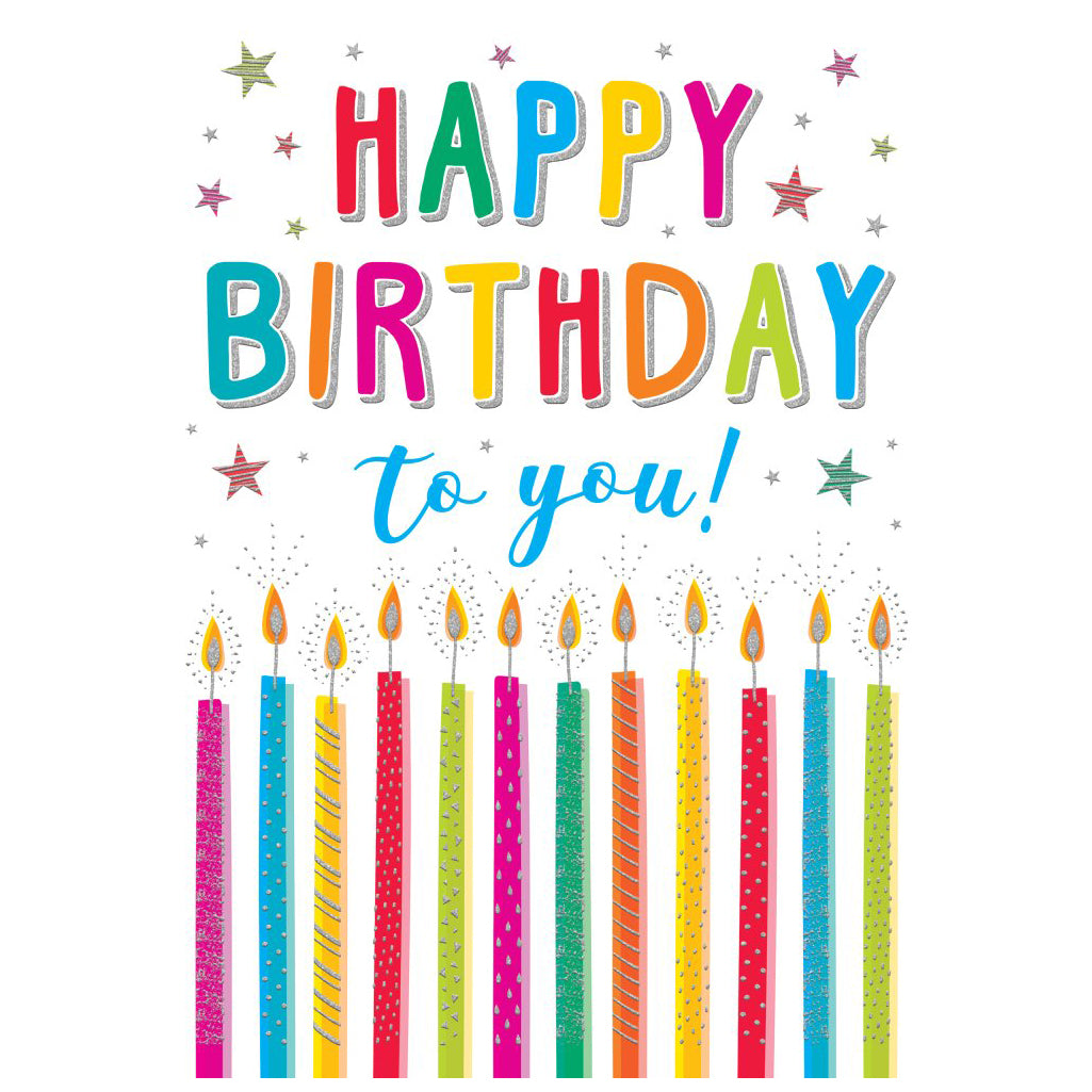 Huge Hugs Birthday Candle Greeting Card 17.5in X 12.5in