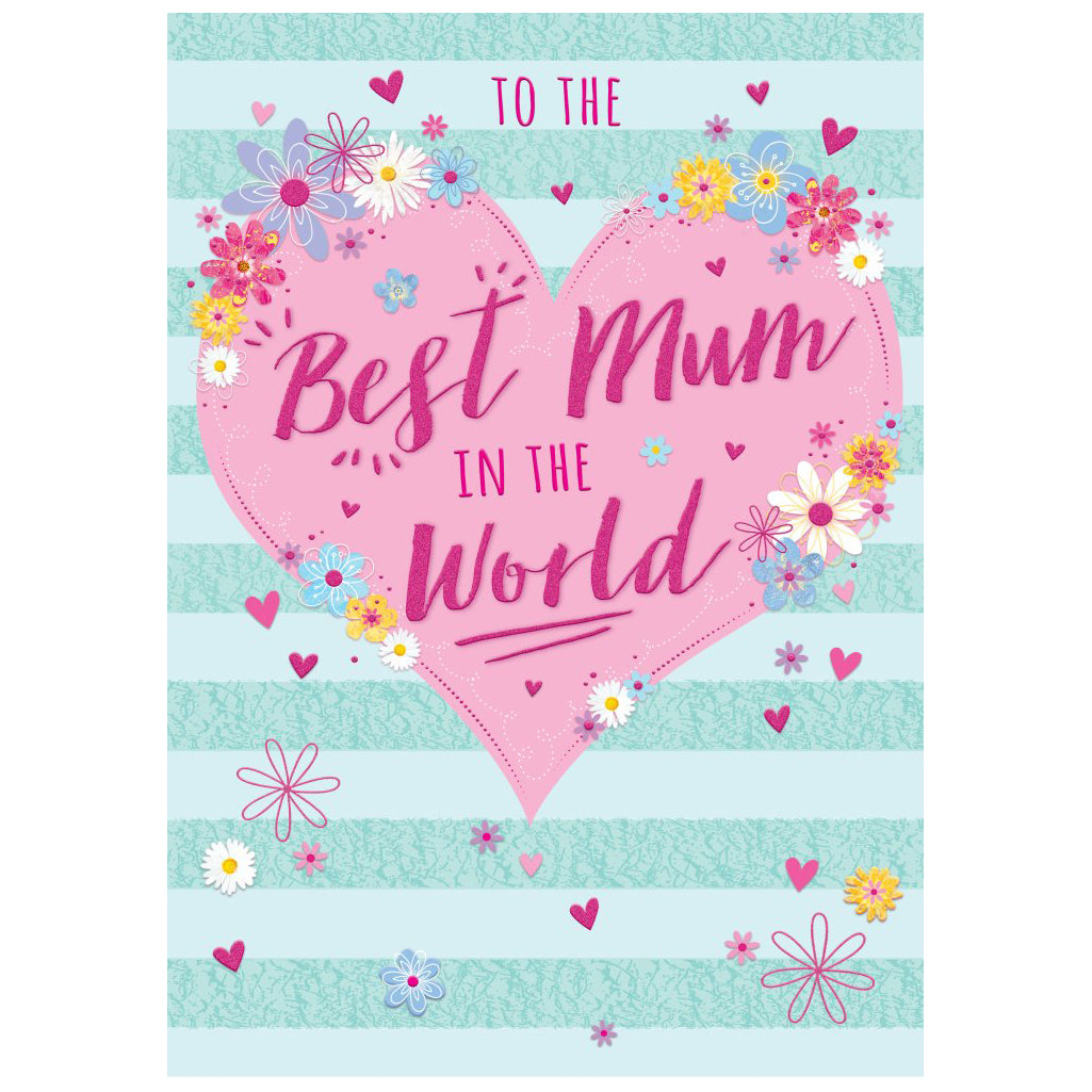 Huge Hugs Mum Pink Heart Greeting Card 17.5in X 12.5in