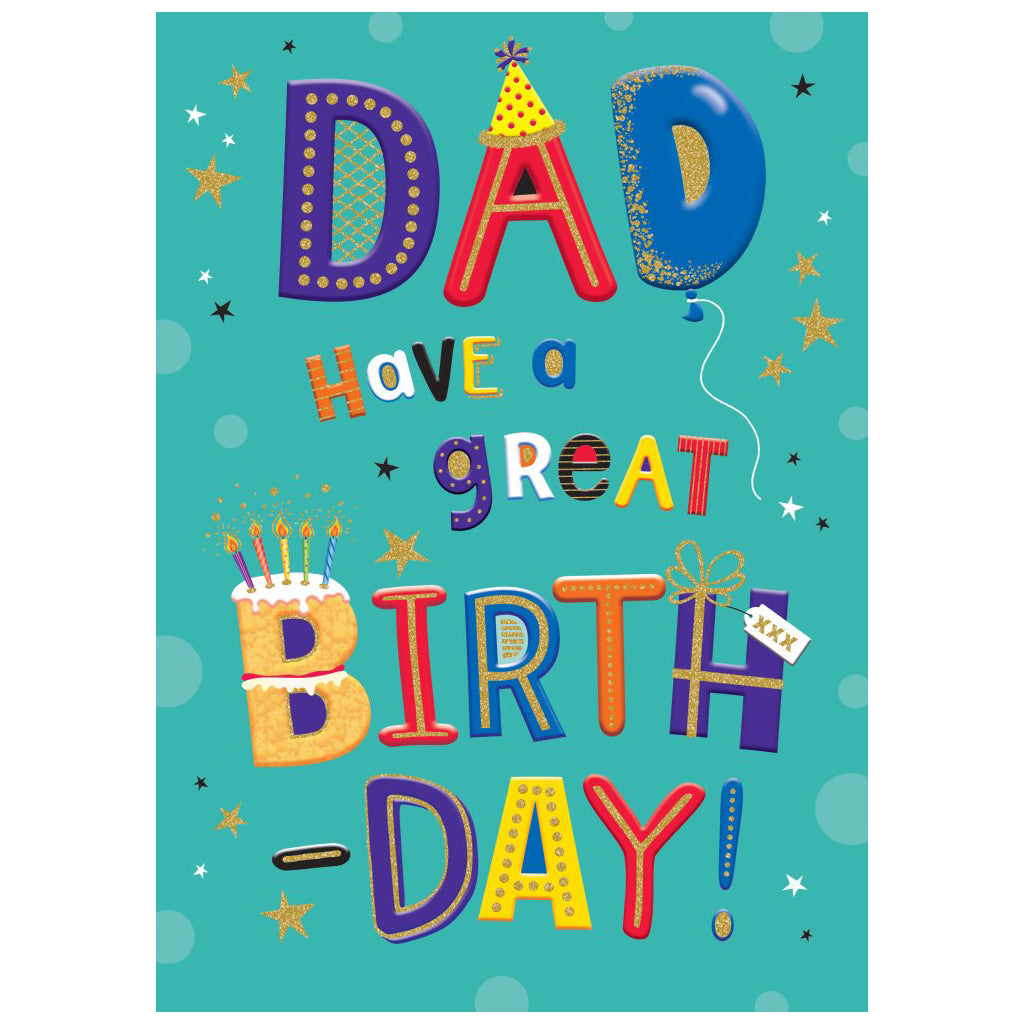 Huge Hugs Dad Birthday Greeting Card 17.5in X 12.5in
