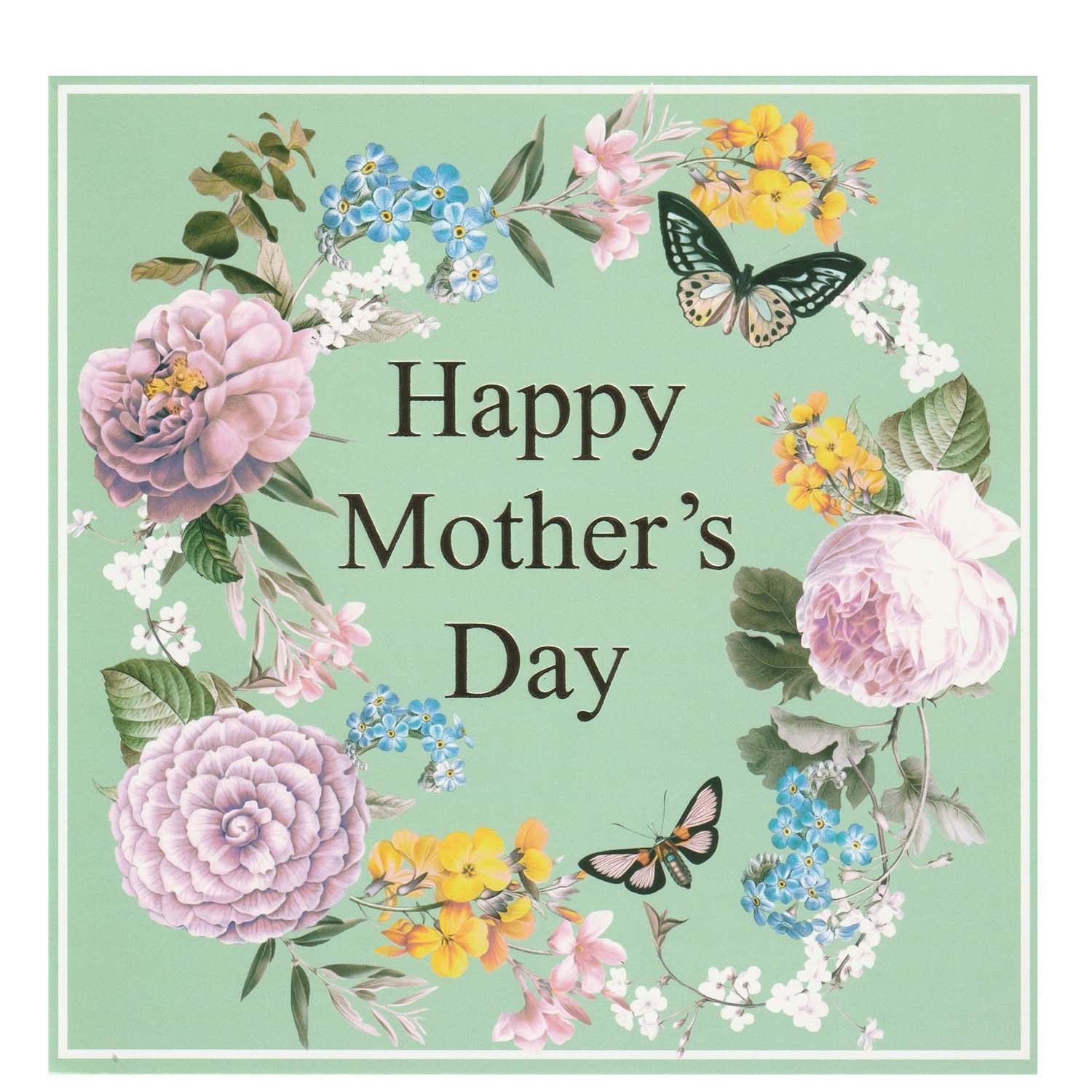 Happy Mothers Day Flower Greeting Card