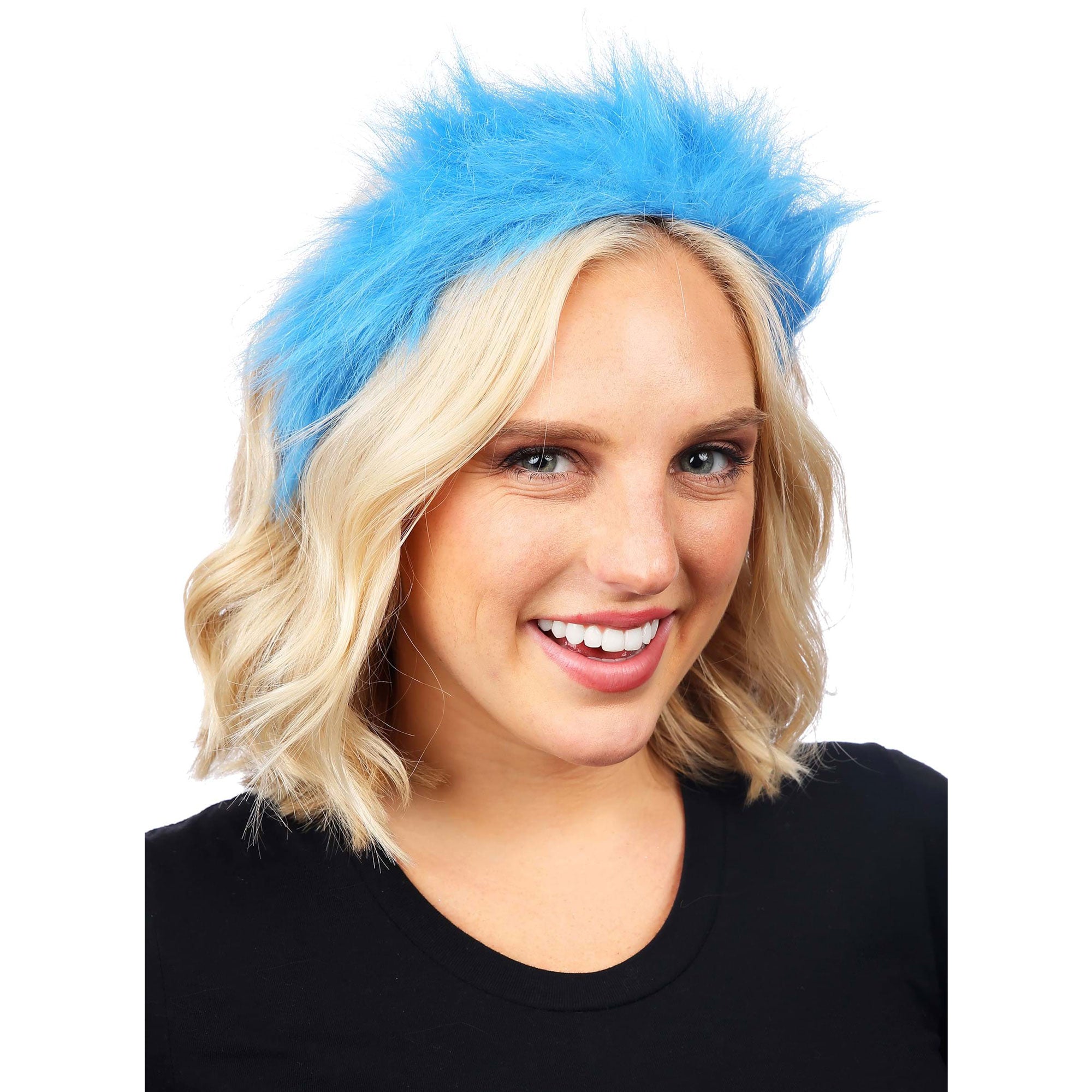 Adult Dr. Seuss Thing 1 & 2 Blue Fuzzy Headband