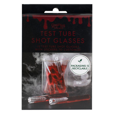 Halloween Customisable Test Tube Shot Glasses 10pcs