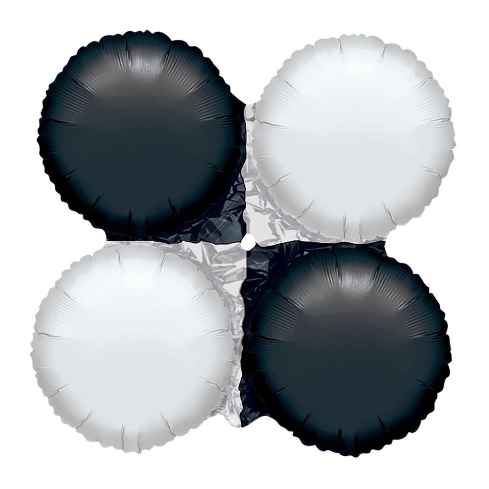 Black & White Small MagicArch Balloon 16in Balloons & Streamers - Party Centre