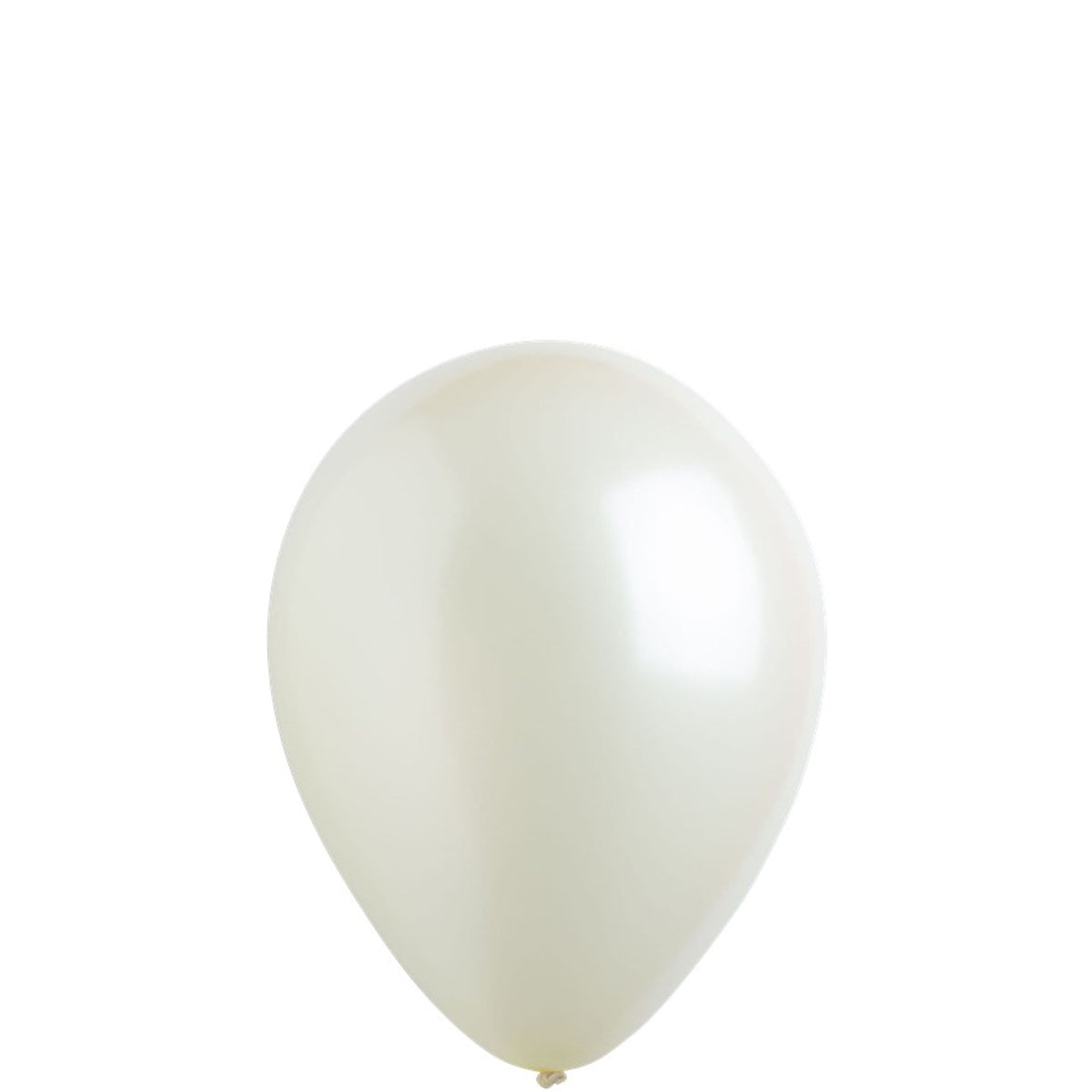 Frosty White Standard Latex Balloons 5in, 100pcs Balloons & Streamers - Party Centre