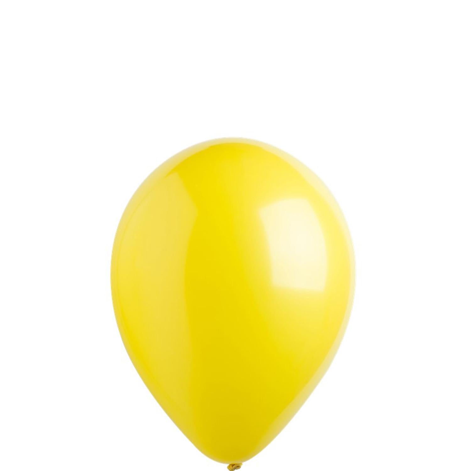 Yellow Sunshine Standard Latex Balloon 5in, 100pcs Balloons & Streamers - Party Centre