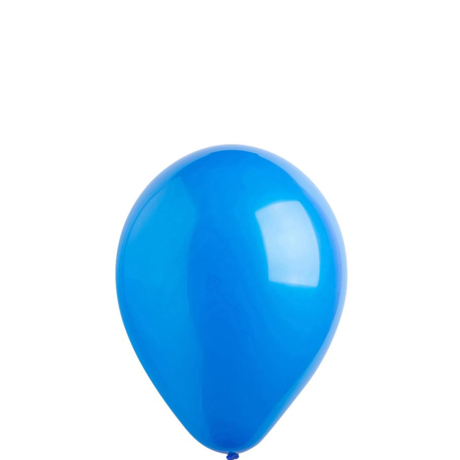 Bright Royal Blue Standard Latex Balloons 5in, 100pcs Balloons & Streamers - Party Centre