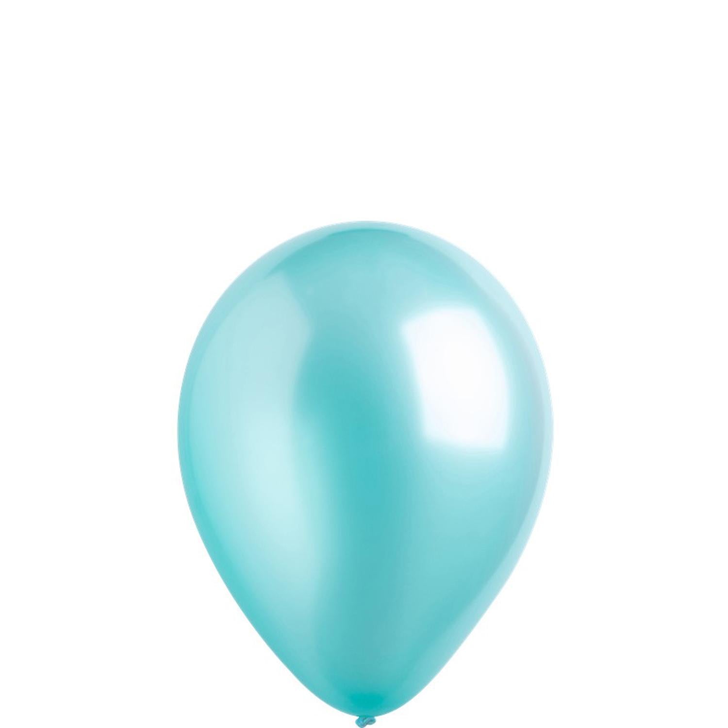 Robins Egg Blue Pearl Latex Balloons 5in, 100pcs Balloons & Streamers - Party Centre