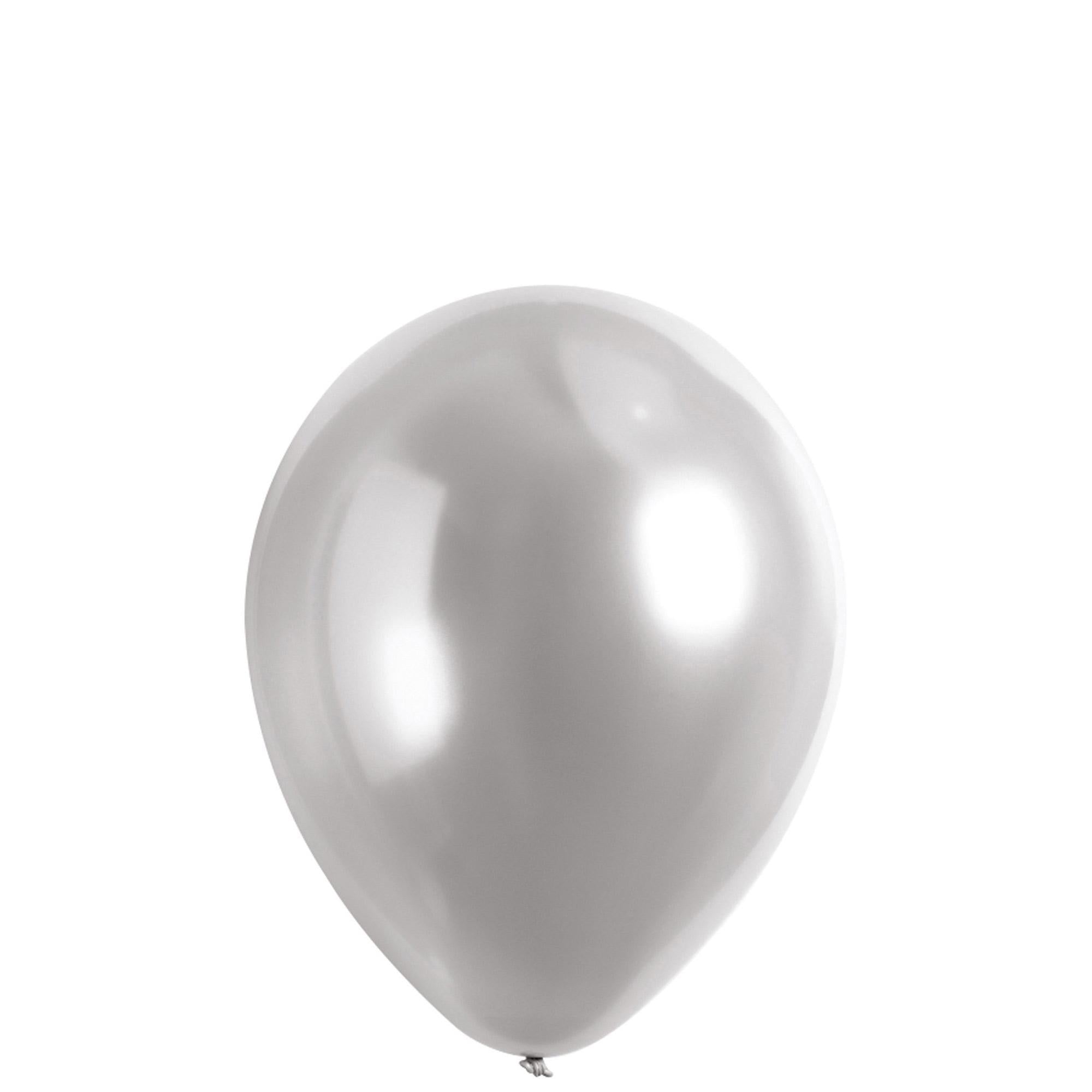 Platinum Satin Latex Balloon 5in, 100pcs Balloons & Streamers - Party Centre