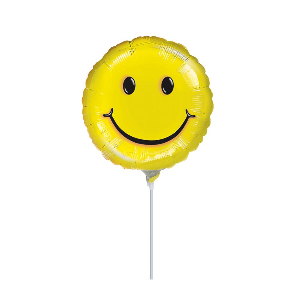 Smile Foil Balloon 4in Balloons & Streamers - Party Centre