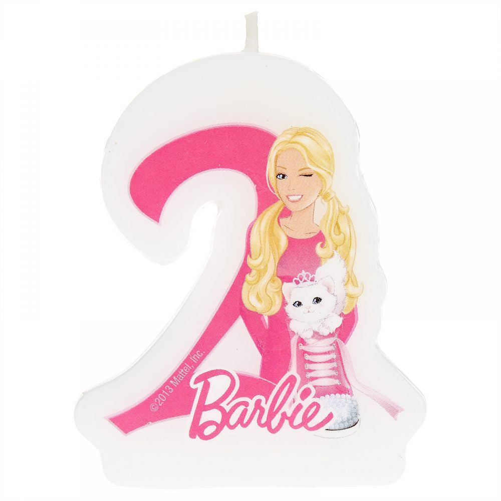 Barbie Sparkle Numeral Candle No. 2 Party Accessories - Party Centre