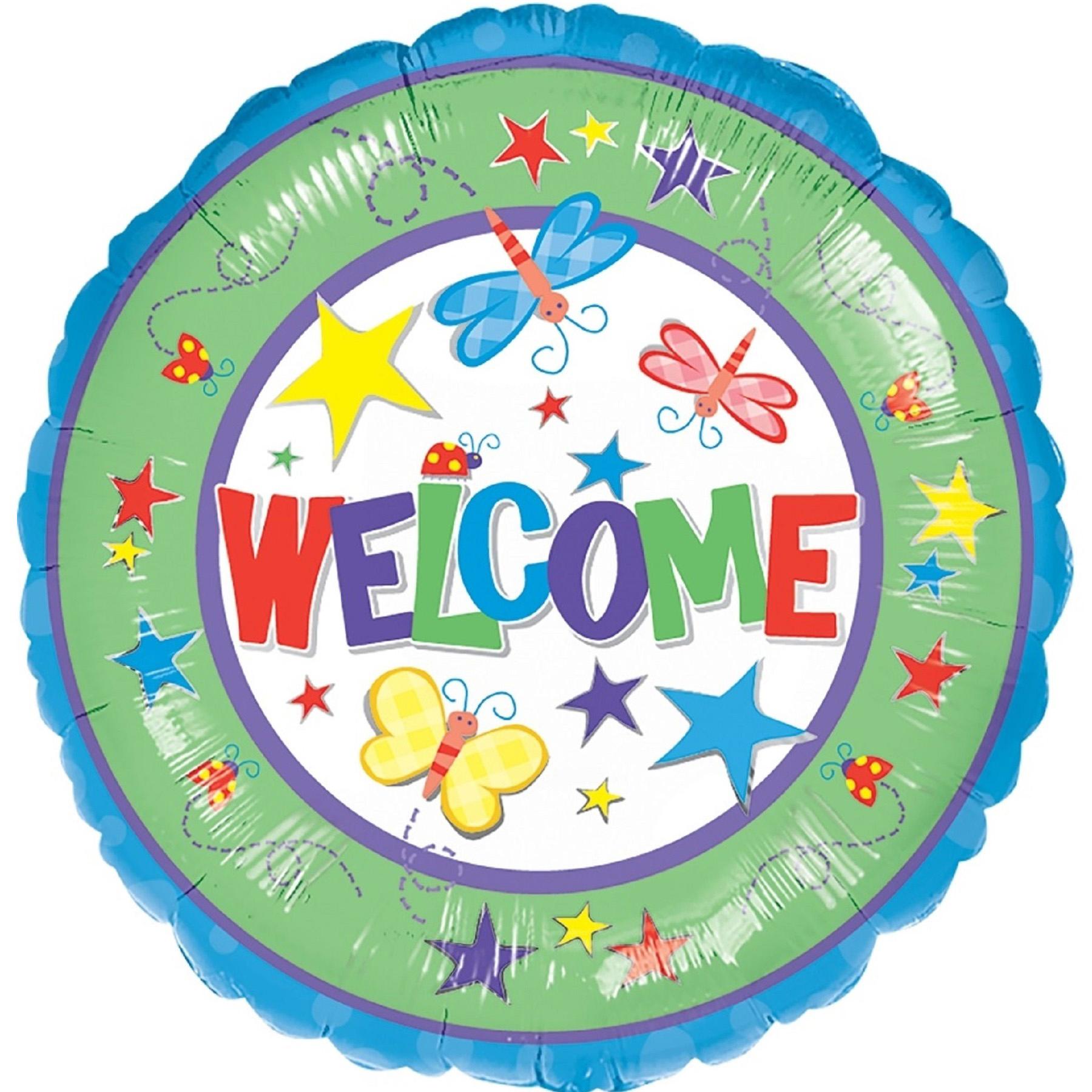 Welcome Foil Balloon 18in Balloons & Streamers - Party Centre