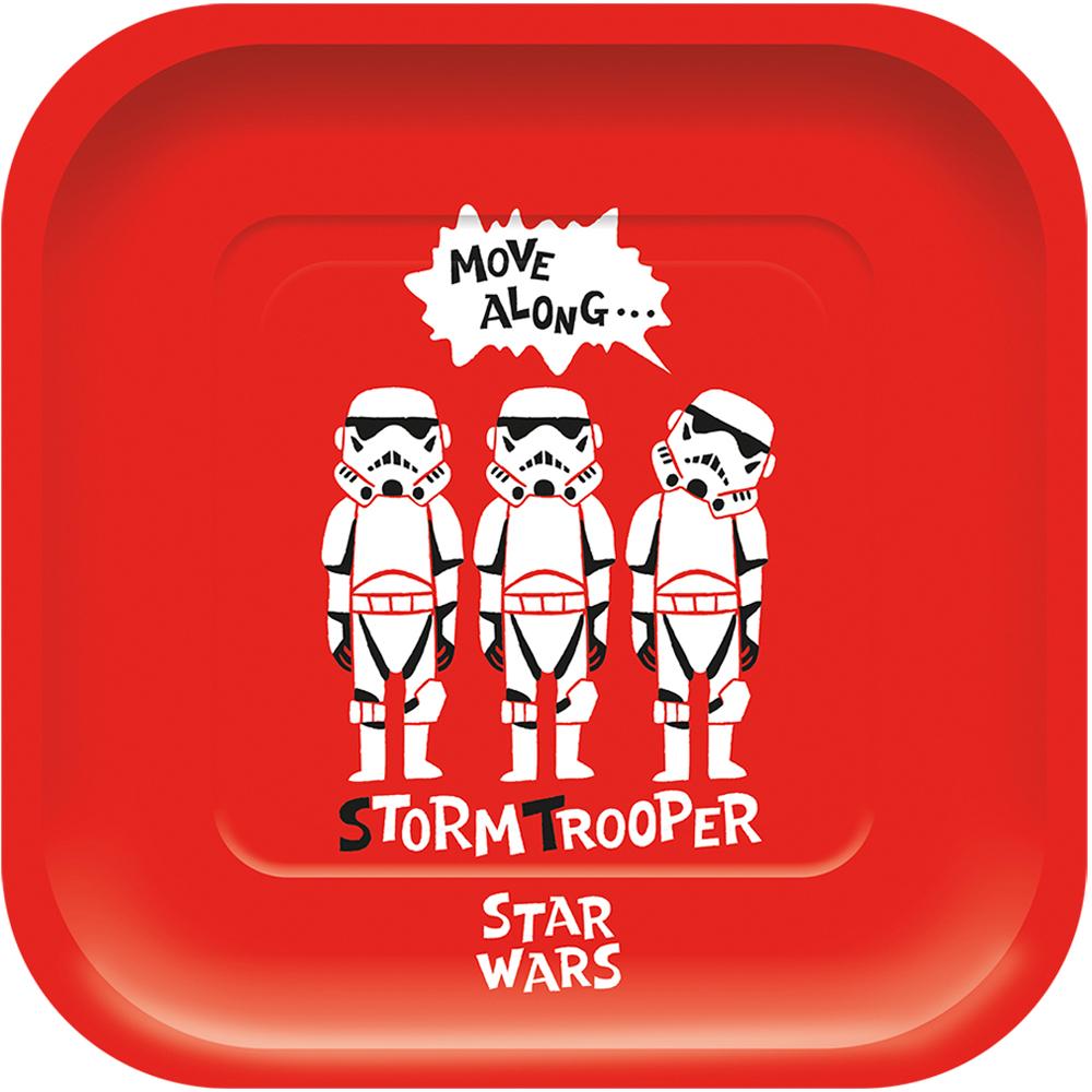 Star Wars Paper Cut Paper Square Plates 4pcs Printed Tableware - Party Centre