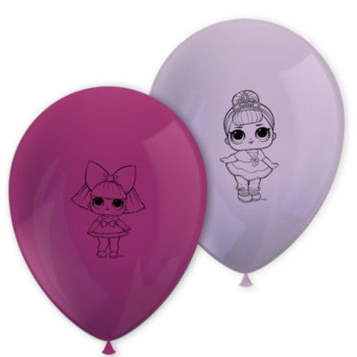 LOL Latex Balloons 11in, 8pcs Balloons & Streamers - Party Centre