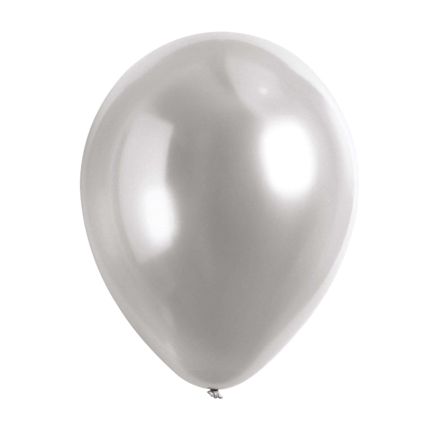 Platinum Satine Luxe Latex Balloons 11in, 50pcs Balloons & Streamers - Party Centre