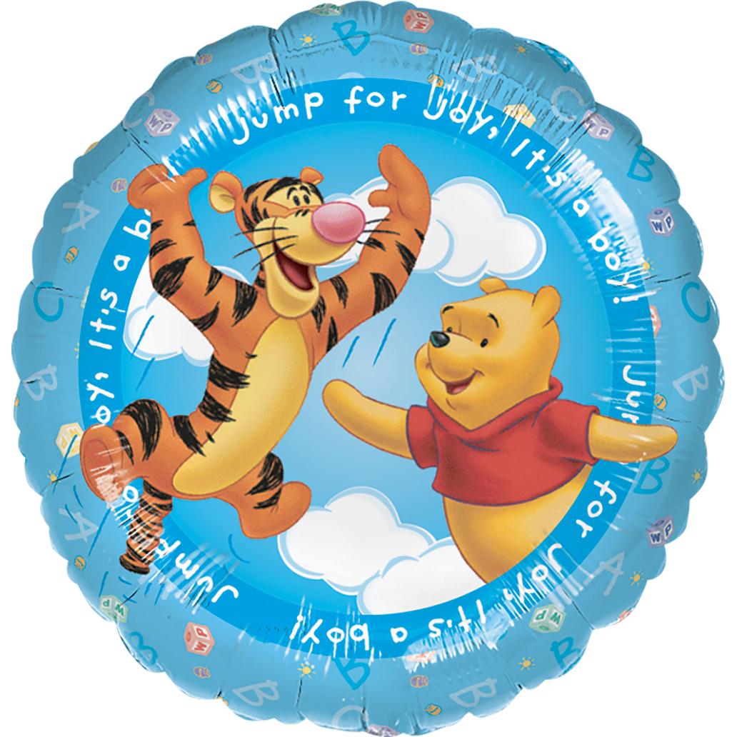 Pooh It's A Boy Balloon 18in Balloons & Streamers - Party Centre