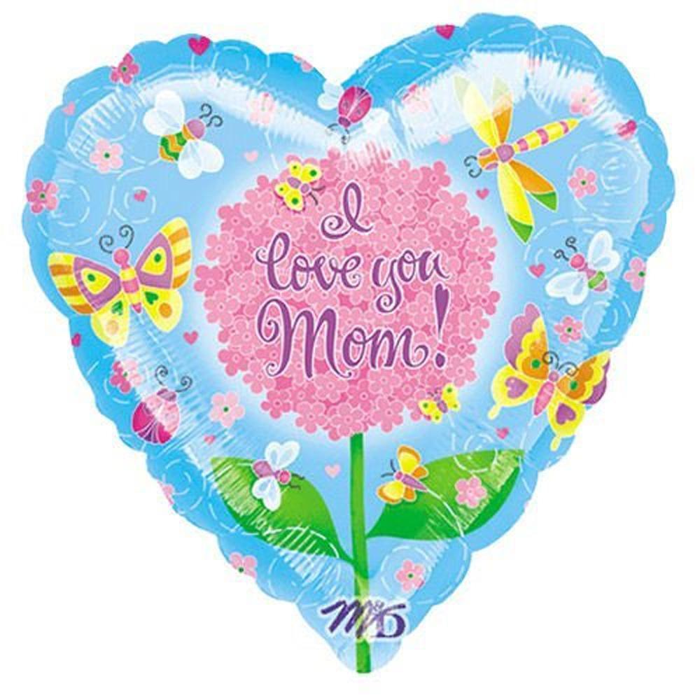 Bugs And Butterflies Love Mom Mini Shape Balloon 4in Balloons & Streamers - Party Centre