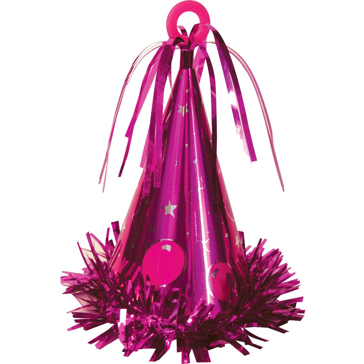 Pink Hat Balloon Weight Balloons & Streamers - Party Centre