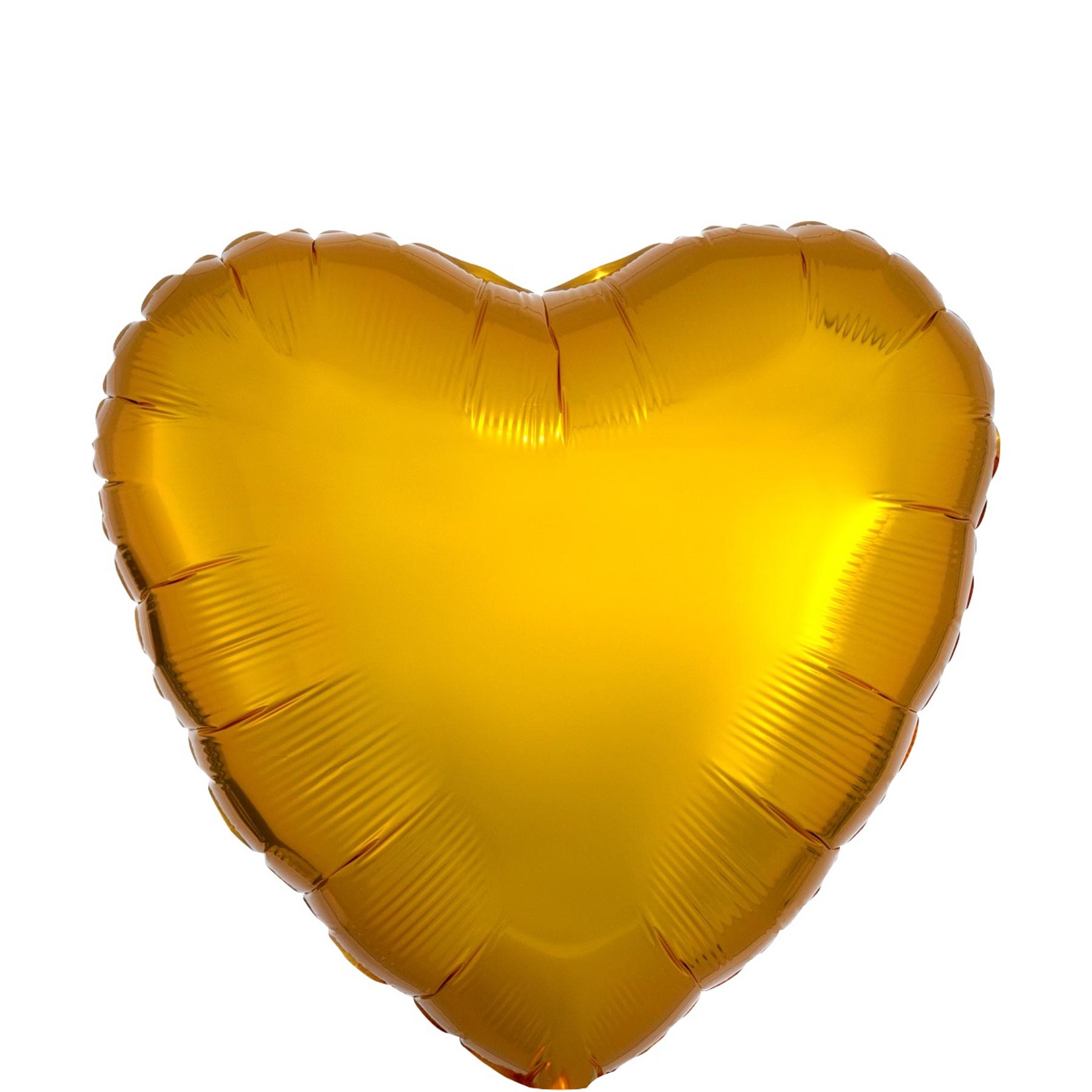 Gold Metallic Satin Luxe Heart Foil Balloon 45cm